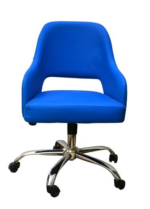 كرسى ظهر وسط جلد - موديل CH MK- M102 B - نجمة معدن