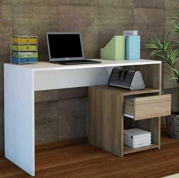 1 مكتب مقاس 120 * 40 * 75 سم شامل وحدة اسفل المكتب - الصورة 1