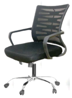 كرسى ظهر وسط شبك - موديل GL 127 B - يدات ثابتة - نجمة معدن