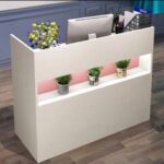 ⁦كاونتر استقبال 140 سم موديل Decory مقاس 140 * 60 * 110 سم⁩ - الصورة ⁦2⁩
