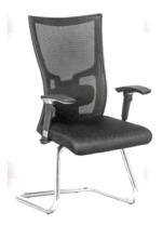 ⁦كرسى انتظار  تنجيد شبك - موديل GL 118 C - يدات متحركة - يستند على قاعدة حرف C⁩ - الصورة ⁦2⁩
