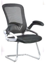 ⁦كرسى انتظار  تنجيد شبك - موديل GL 106 C - يدات متحركة - يستند على قاعدة حرف C⁩ - الصورة ⁦2⁩