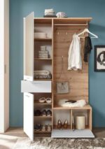 ⁦جزامة و شماعة ملابس عرض 100 سم موديل Shoes + Dresser 11 مقاس 40 * 100 * 180 سم⁩ - الصورة ⁦2⁩