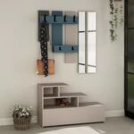 جزامة و شماعة ملابس عرض 80 سم موديل Shoes + Dresser 15 مقاس 35 * 80 * 180 سم