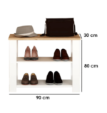 ⁦جزامة عرض 90 سم موديل Shoes 14 مقاس 30 * 90 * 80 سم⁩ - الصورة ⁦3⁩