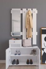⁦جزامة و شماعة ملابس عرض 80 سم موديل Shoes + Dresser 12 مقاس 35 * 80 * 90 / 80 سم⁩ - الصورة ⁦2⁩
