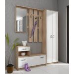⁦جزامة و شماعة ملابس عرض 90 سم موديل Shoes + Dresser 14 مقاس 35 * 90 * 170 سم⁩ - الصورة ⁦7⁩