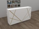 كاونتر استقبال 160 سم موديل CNC مقاس 160 * 60 * 110 سم