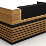 كاونتر استقبال 200 سم موديل Slices مقاس 200 * 60 * 110 سم