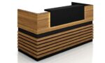كاونتر استقبال 120 سم موديل Slices مقاس 120 * 60 * 110 سم