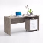 مكتب مقاس 140 * 60 * 75 سم شامل وحدة ادراج 3 درج