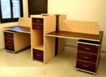 ⁦وحدة عمل رباعية 280 سم موديل Smarty مقاس الفرد 120 * 60 * 75 سم⁩ - الصورة ⁦4⁩