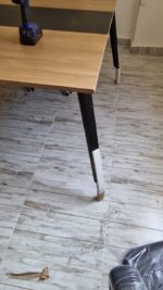 ⁦ترابيزة اجتماعات 160 سم موديل Elegant مقاس 160 * 100 * 75 سم بشاسيه معدني⁩ - الصورة ⁦2⁩