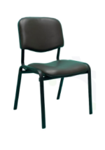 ⁦كرسى انتظار  جلد - موديلEuro Iso 7003 4Leg - بدون يدات - يستند على قاعدة 4 ارجل دهان الكتروستاتيك⁩ - الصورة ⁦2⁩