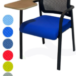 كرسى شبك بمسند محاضرات - موديل Euro Marina 9003 4Leg - يدات عالية - يستند على قاعدة 4 ارجل دهان الكتروستاتيك