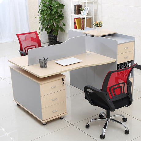 Office-Desks-Office-Furniture-Commercial-Furniture-panel-modern-office-computer-desk-wholesale-multi-size-can-customize وحدة عمل ثنائية 160 سم موديل Smarty مقاس الفرد 120 * 60 * 75 سم - الصورة 1