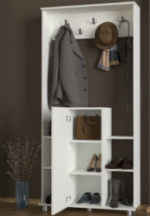 جزامة و شماعة ملابس عرض 90 سم موديل Shoes + Dresser 03 مقاس 30 * 90 * 180 سم