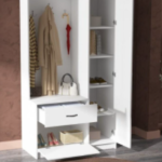 جزامة و شماعة ملابس عرض 100 سم موديل Shoes + Dresser 07 مقاس 35 * 100 * 180 سم