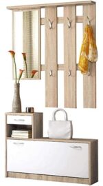 ⁦جزامة و شماعة ملابس عرض 90 سم موديل Shoes + Dresser 14 مقاس 35 * 90 * 170 سم⁩ - الصورة ⁦2⁩