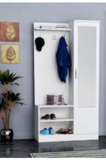 ⁦جزامة و شماعة ملابس عرض 80 سم موديل Shoes + Dresser 13 مقاس 35 * 80 * 180 سم⁩ - الصورة ⁦2⁩