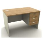 مكتب DSK 04 مقاس 140 * 60 * 75 سم شامل 3 درج معلق