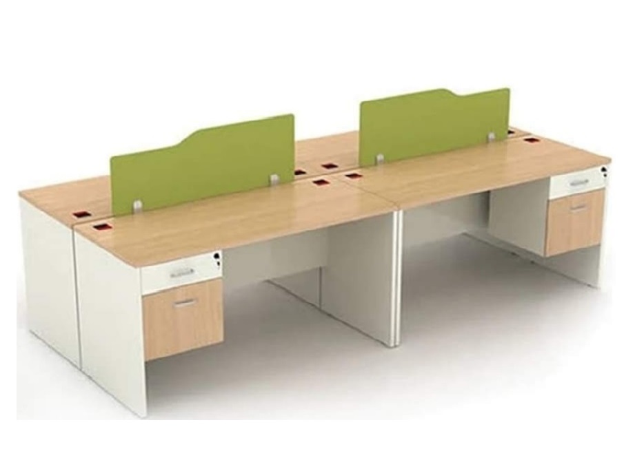 smart 4 person وحدة عمل رباعية 240 سم موديل Smarty مقاس الفرد 120 * 60 * 75 سم شاملة 2 درج معلق - الصورة 1