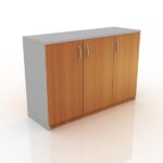 وحدة تخزين ملفات - مكتبة CBNT 11-B - مقاس 40 * 120 * 80 سم  3 ضلفة