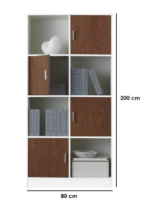 ⁦وحدة تخزين ملفات - مكتبة CBNT 8 Doors- مقاس 35 * 80 * 200 سم 8 ضلفة⁩ - الصورة ⁦3⁩