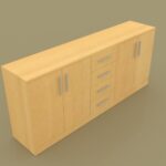 وحدة تخزين ملفات - مكتبة CBNT 18-B- مقاس 40 * 200 * 80 سم 4 ضلفة + ادراج بالمنتصف