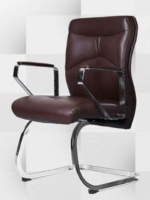 ⁦كرسى انتظار تنجيد جلد - موديل GL 319 C -يستند على شاسيه معدني حرف سي⁩ - الصورة ⁦2⁩