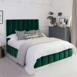 سرير نوم Bed -07 ظهر تنجيد ( قماش او جلد مقلوب )