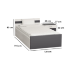 ⁦غرفة نوم Bedroom -07 مكونة من 4 قطع - سرير خشب + دولاب + كمود + مكتب⁩ - الصورة ⁦8⁩