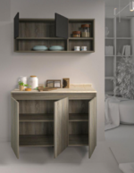 مطبخ Kit- 02 خشب ام دي اف مقاس 40 * 120 * 90 سم