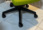 ⁦كرسى ظهر وسط شبك اسود * اصفر - موديل Euro Roma Black - يدات ثابتة - نجمة بلاستيك اسود⁩ - الصورة ⁦4⁩