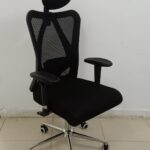 كرسى مدير ظهر عالي شبك - موديل Harley A - يدات متحركة 4D - نجمة الومنيوم