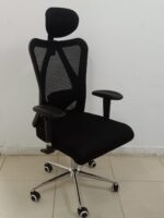 كرسى مدير ظهر عالي شبك - موديل Harley A - يدات متحركة 4D - نجمة الومنيوم