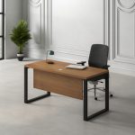 ⁦مكتب 120 سم موديل Metaly plus B - 3#5 مقاس 120 * 60 * 75 سم⁩ - الصورة ⁦2⁩