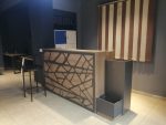 كاونتر استقبال 160 سم موديل Plant CNC مقاس 160 * 60 * 110 سم