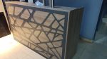 ⁦كاونتر استقبال 160 سم موديل Plant CNC مقاس 160 * 60 * 110 سم⁩ - الصورة ⁦3⁩