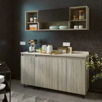 مطبخ Kit- 11 خشب ام دي اف مقاس 47 * 160 * 86 سم