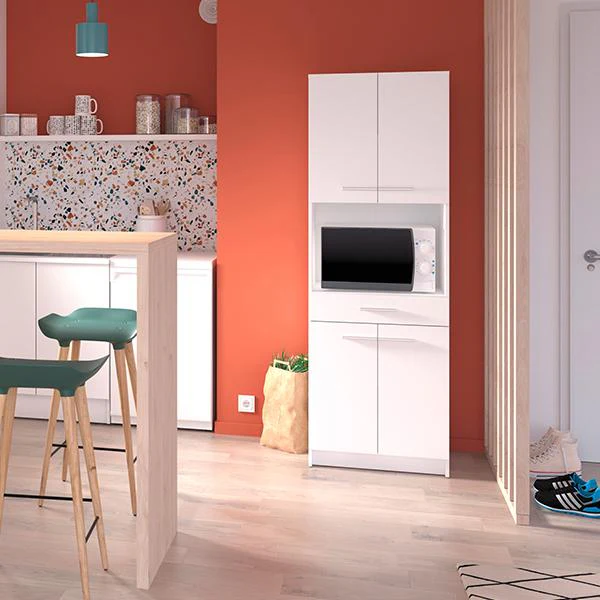 1_45 وحدة تخزين مطبخ Store unit 08 خشب ام دي اف مقاس 40 * 70 * 200 سم - الصورة 1