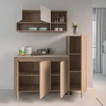 ⁦مطبخ Kit- 10 خشب ام دي اف مقاس 47 * 120 * 86 سم + وحدة تخزين جانبية⁩ - الصورة ⁦4⁩