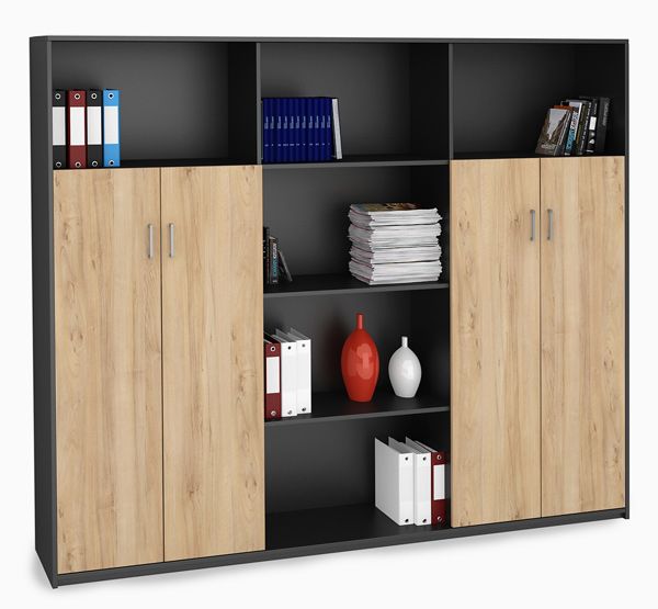Custom Made Office Furniture _ Workspace_ae وحدة تخزين ملفات - مكتبة CBNT 18 - مقاس 40 * 240 * 200 سم ضلف + ارفف - الصورة 1