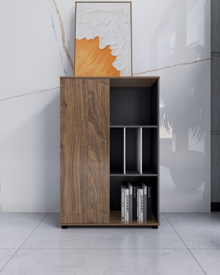 Modern Design A4 Paper Hanging Office Filing Cabinets - Copy وحدة تخزين ملفات - مكتبة CBNT 26 - مقاس 40 * 80 * 120 سم ضلفة + ارفف - الصورة 1