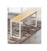 ⁦ترابيزة سفرة 120 سم موديل DIN-T 9 خشب ام دي اف بشاسيه معدني مقاس 60 * 120 * 80 سم⁩ - الصورة ⁦3⁩