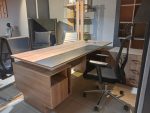 ⁦مكتب مدير 180 سم موديل Desk مقاس 180 * 160 * 75 سم شامل سايد جانبي بالادراج⁩ - الصورة ⁦12⁩