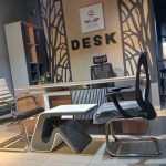 مكتب مدير 200 سم موديل Desk مقاس 180 * 160 * 75 سم شامل سايد جانبي بالادراج