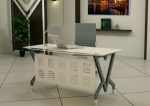 ⁦مكتب 120 سم موديل Spider - Glass مقاس 120 * 60 * 75 سم⁩ - الصورة ⁦4⁩