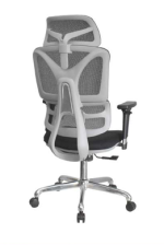 كرسى مدير ظهر عالي شبك - موديل DW 414 A - Grey - يدات متحركة - نجمة معدن