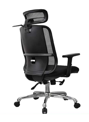 1 كرسى مدير ظهر عالي شبك - DW 801 A - Black - يدات متحركة - نجمة معدن - الصورة 1